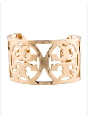 Tory Burch Gold Cutout Cuff Bracelet